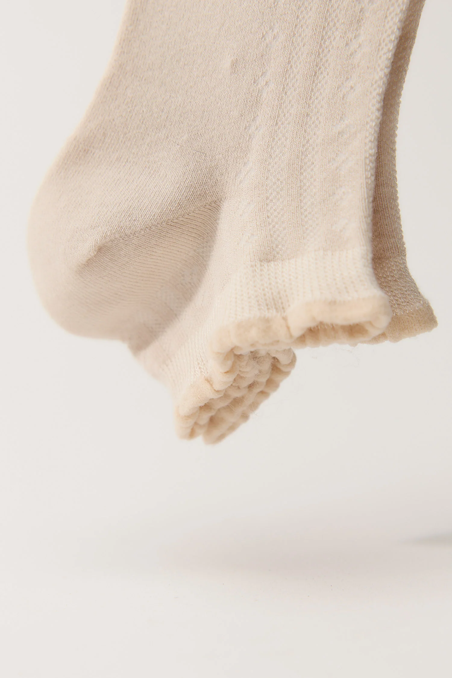 Beige Cotton Blossom Socks - Image 5